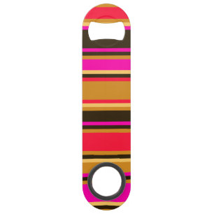 Gold, Red, & Magenta Striped Opener
