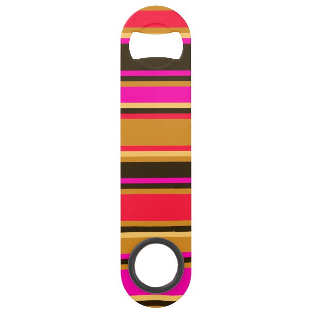 Gold, Red, & Magenta Striped Opener (Front)