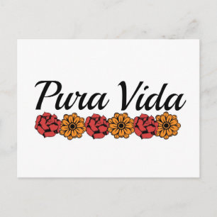 Gold & Red Marigold Pura Vida Postcard