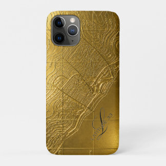 gold relief map newport beach Case-Mate iPhone case