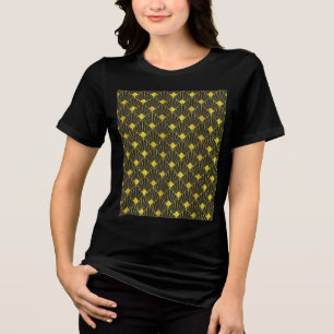 Gold Retro Pattern Tri-Blend Shirt