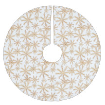 Gold Retro Snowflake Pattern