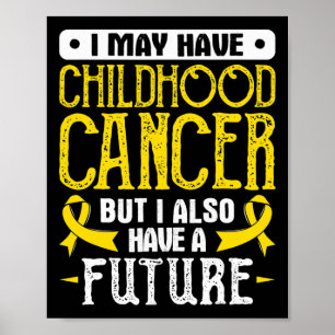 Gold Ribbon Childhood Cancer Awareness Poster