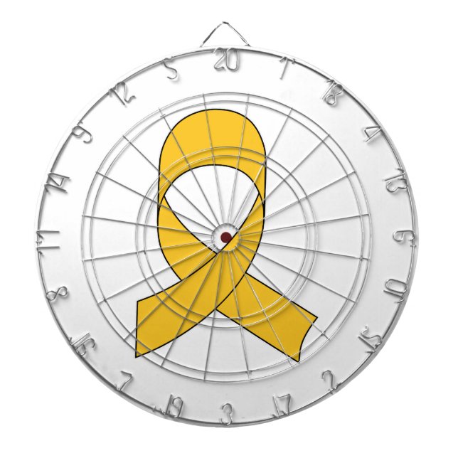 Gold Ribbon Drawing Dartboard (Front)