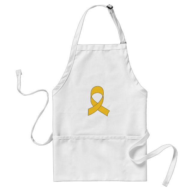 Gold Ribbon Drawing Standard Apron (Front)
