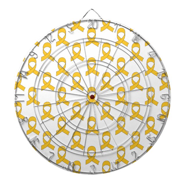 Gold Ribbon Pattern Dartboard (Front)