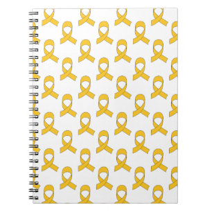 Gold Ribbon Pattern Notebook