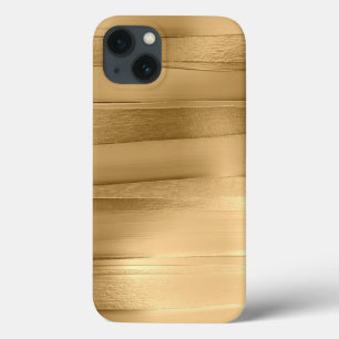 gold ribbon texture metallic stylish iPhone 13 case