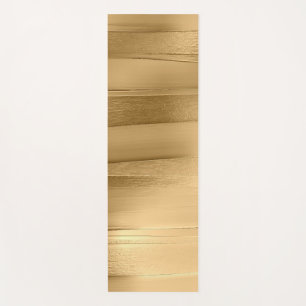 gold ribbon texture metallic stylish  yoga mat