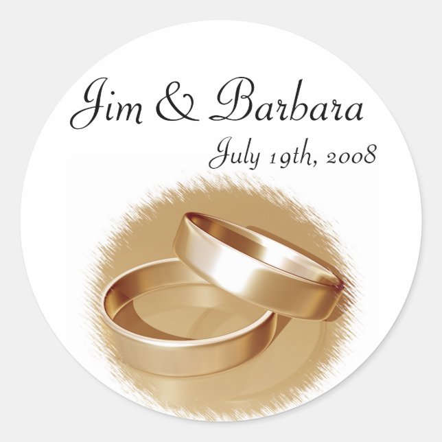 Gold Rings Stickers (Front)