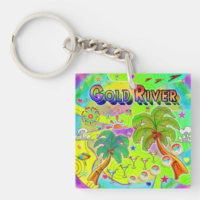 Gold River Mind Focus Keychain (Front)