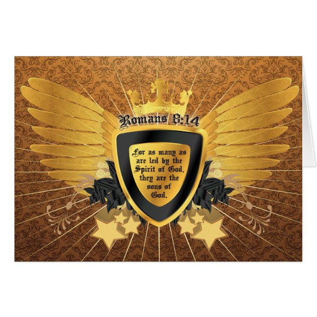 Gold Romans 8:14, Sons of God (Front Horizontal)