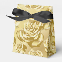 Gold Rose Favour Box