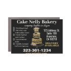 Gold, Rose G, Glitter Bakery Cake Magnetic Black