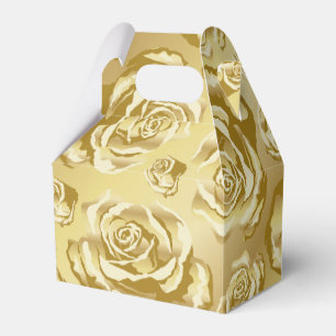 Gold Rose Gift Box