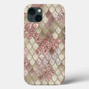 Gold Rose Gold Mermaid Scales Glam #1  iPhone 13 Case
