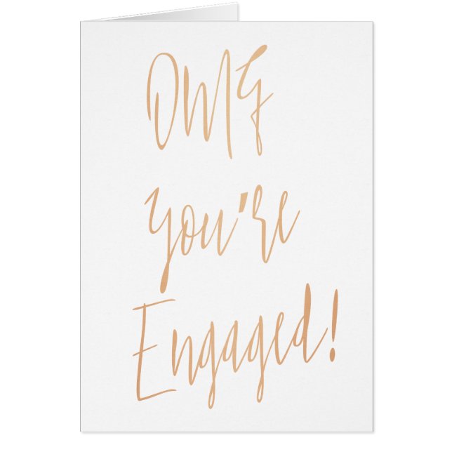 Gold Rose "OMG you're engaged" (Front)