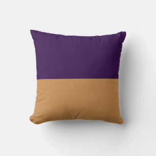Gold & Royal Purple Stripe Cushion