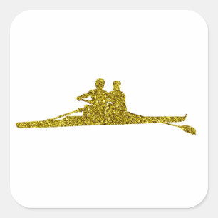 Gold Rudern Sticker