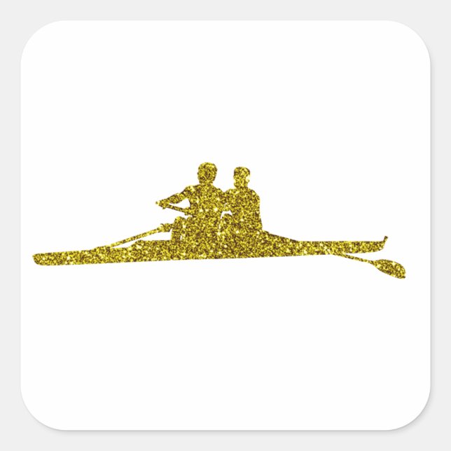 Gold Rudern Sticker (Front)