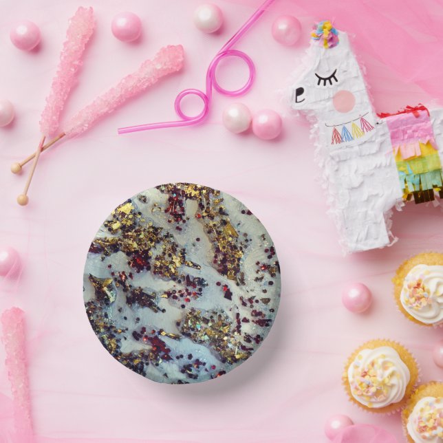 Gold Rush Bowl, 7" Paper Bowl Plate (Party)