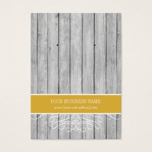 Gold Rustic Wood Custom Earring Card