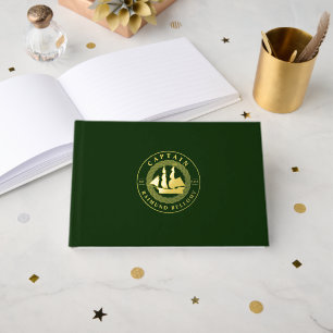 Gold Sail Ship Guest Book