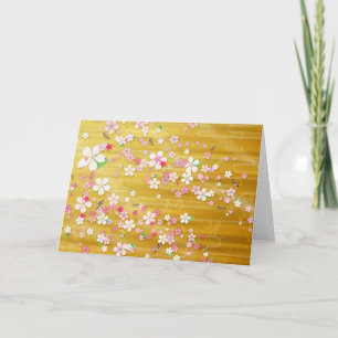 Gold Sakura Kimono :: Card