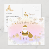 Gold Santa's Nice List, Letter from Santa