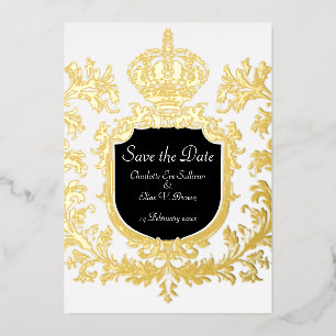 Gold Save the Date, Wedding,