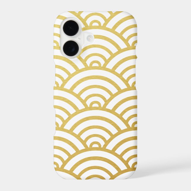Gold Scallop Pattern iPhone 7 Case (Back)