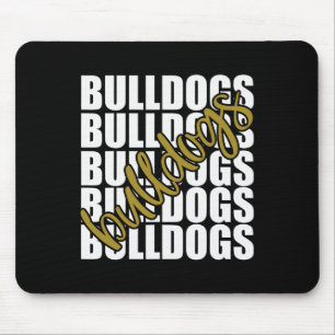 Gold School Sports Fan Team Spirit  Mouse Pad