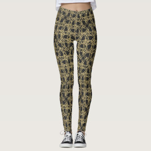 Gold Scratch Golden Modern Glamour Unique Chic Leggings