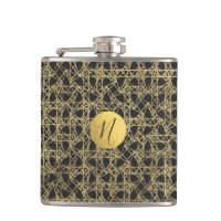Gold Scratch Golden Modern Glamour Unique Monogram
