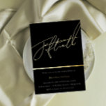Gold Script Fiftieth 50th Birthday Party Golden<br><div class="desc">Gold Script Fiftieth 50th Birthday Party Golden Foil Invitation
See other invitations in our Niche and Nest Store</div>