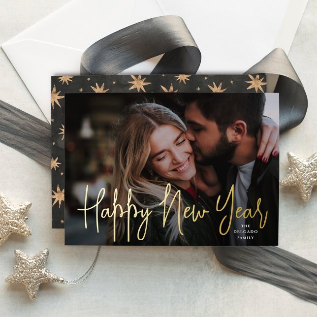 Gold Script Happy New Year Photo (Creator Uploaded)