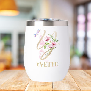 Gold Script Letter Y Monogram Personalised Name