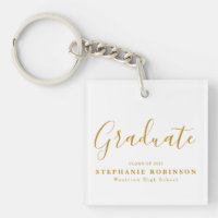 Gold Script Modern Graduation
