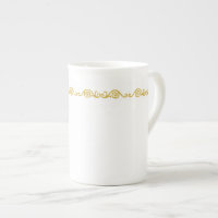 Gold Scroll Work Speciality Mug