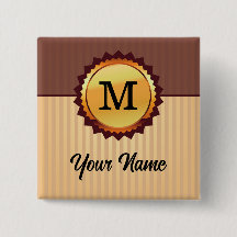 Gold Seal with Monogram and Name Customised