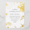 Gold Seashells Elegant Wedding Foil Invitation