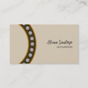Gold Sequin Bling Business Card