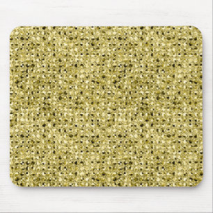 gold sequin effect mousepad