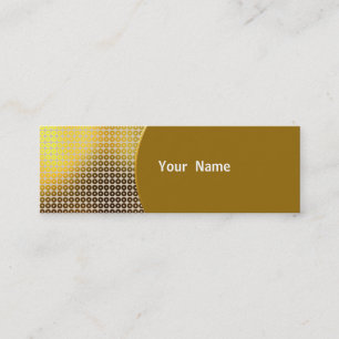 Gold Sequin Mini Business Card