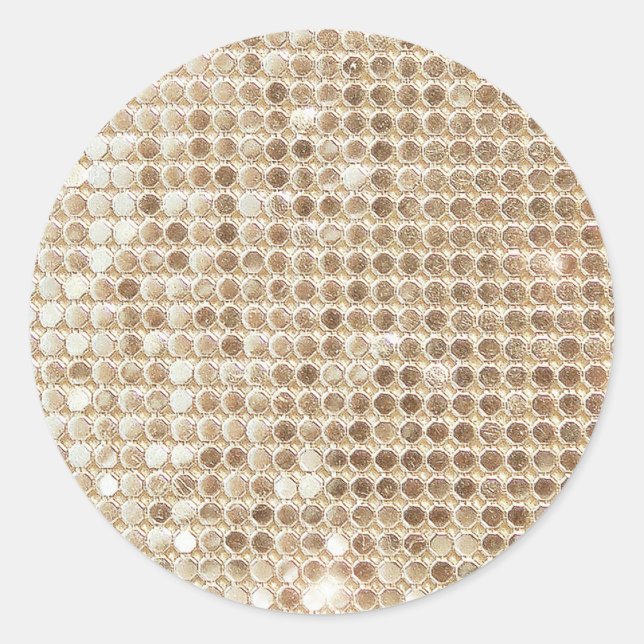 Gold Sequined Sticker (Front)