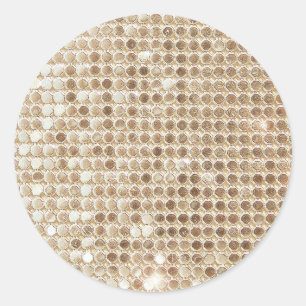 Gold Sequined Sticker
