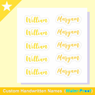(Gold Set of 10) Elegant Signature Script Name