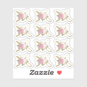 Gold Sewing Scissors & Shabby Chic Roses Planner