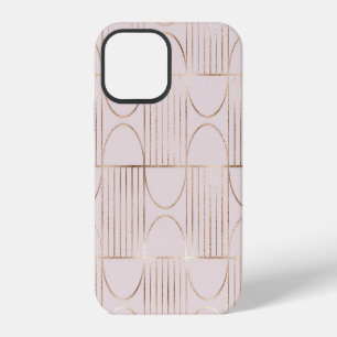 Gold shapes: mid-century modern pattern. iPhone 12 case