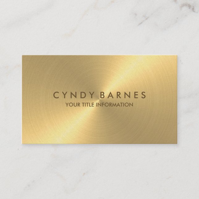 Gold Sheen Business Card (Front)